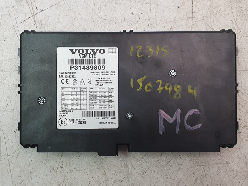 Recambio de modulo electronico para volvo s60 iii (224) t5 referencia OEM IAM P31489809 32279412 