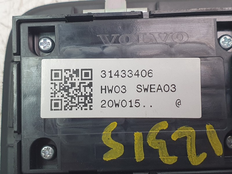 Recambio de mando elevalunas delantero izquierdo para volvo s60 iii (224) t5 referencia OEM IAM 31433406  EWSVV010/