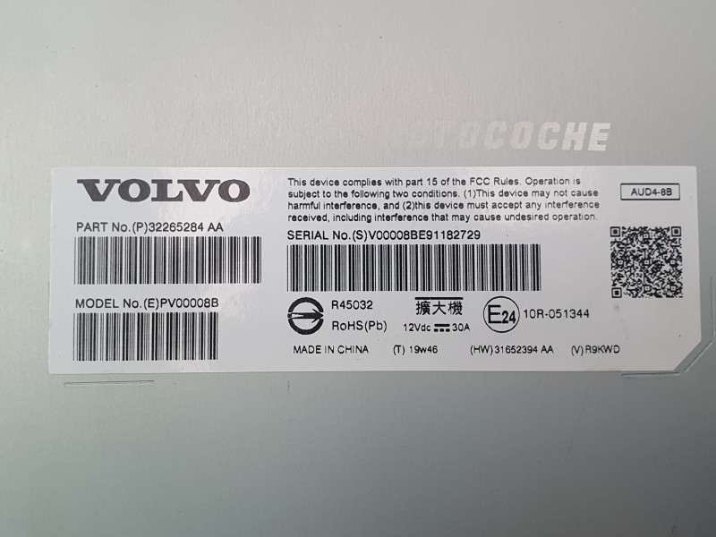 Recambio de amplificador de sonido para volvo s60 iii (224) t5 referencia OEM IAM 32265284AA  