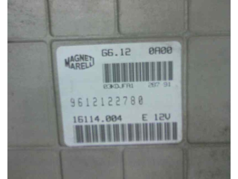 Recambio de centralita motor uce para citroen zx 1.6 referencia OEM IAM 9612122780 G6120A00 16114004
