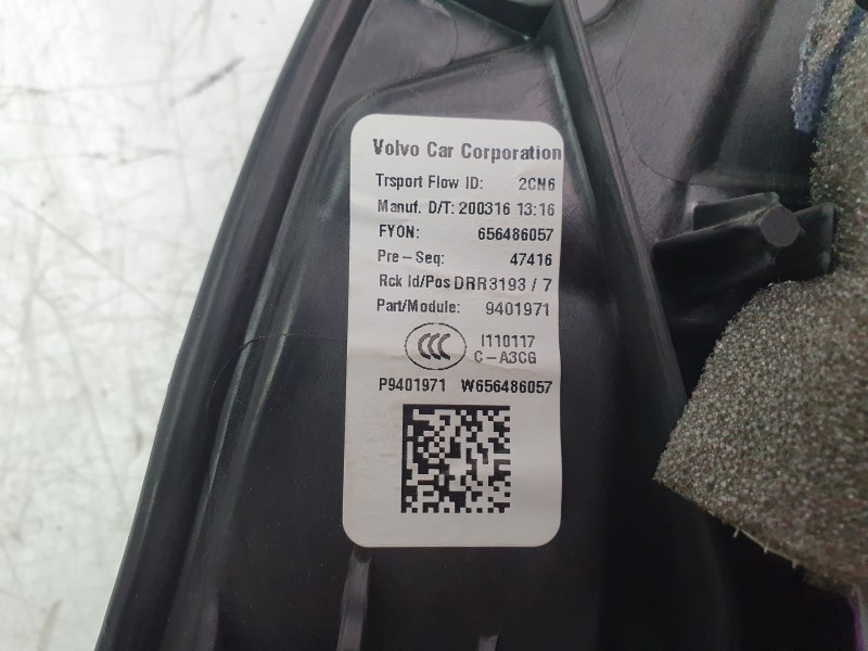 Recambio de elevalunas trasero derecho para volvo s60 iii (224) t5 referencia OEM IAM 31675057  