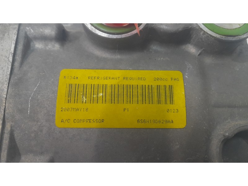 Recambio de compresor aire acondicionado para ford fiesta v (jh_, jd_) 1.4 16v referencia OEM IAM 6S6H19D629AA  CAF280127FV / 32