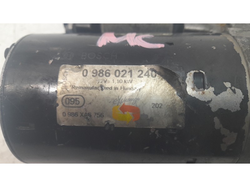 Recambio de motor arranque para opel combo tour 1.3 cdti 16v referencia OEM IAM 0986021240  ARF260201HQ