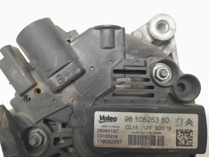 Recambio de alternador para citroën c4 picasso ii 1.6 bluehdi 120 referencia OEM IAM 9810525380  ALF520451