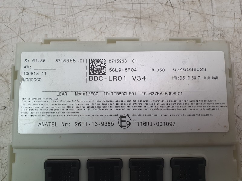 Recambio de caja reles / fusibles para bmw x2 (f39) sdrive18d referencia OEM IAM 871595801  