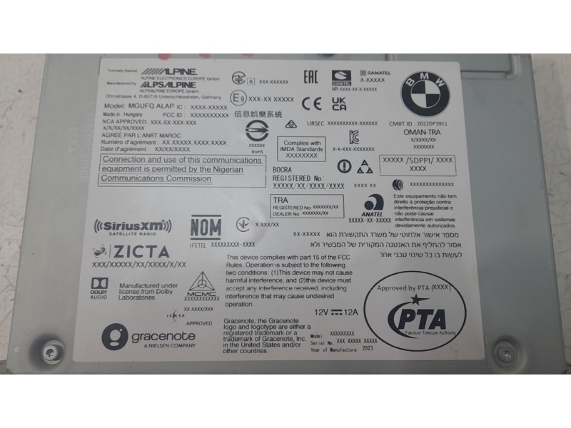 Recambio de sistema navegacion gps para bmw 1 (f40) 118 d referencia OEM IAM 65505A5EE12  