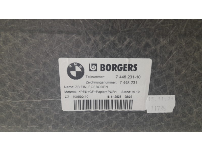 Recambio de bandeja trasera para bmw 1 (f40) 118 d referencia OEM IAM 744823110  