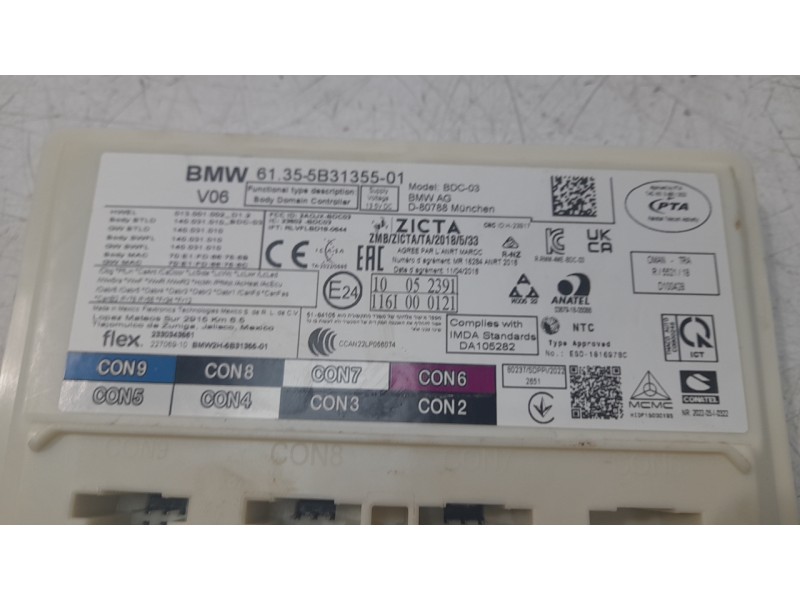 Recambio de caja reles / fusibles para bmw 1 (f40) 118 d referencia OEM IAM 61355B3135501  