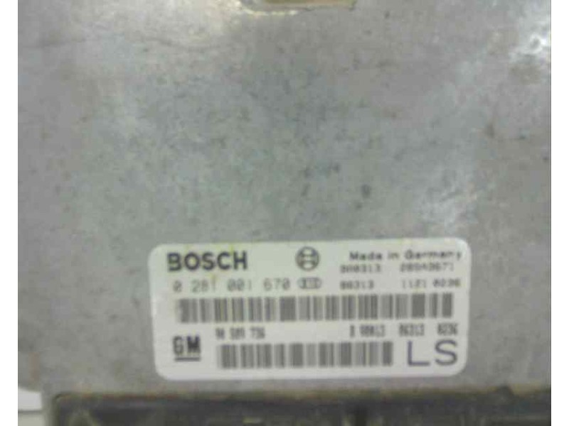 Recambio de centralita motor uce para opel astra g berlina 1.7 turbodiesel cat (x 17 dtl / 2h8) referencia OEM IAM 0281001670 90