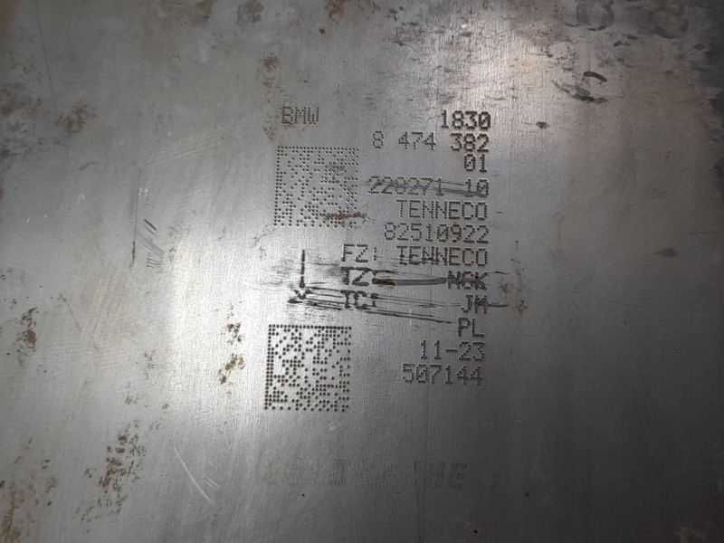 Recambio de tubo escape trasero para bmw 1 (f40) 118 d referencia OEM IAM 18308474382  