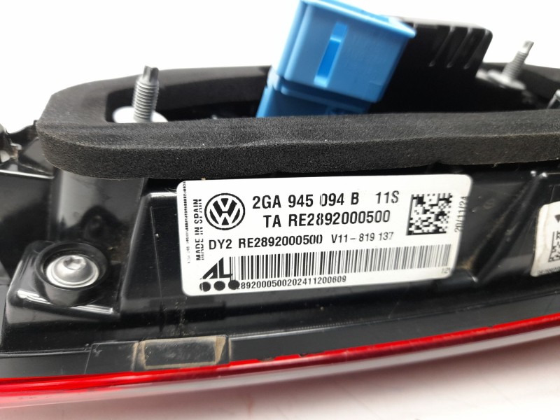 Recambio de piloto trasero derecho interior para volkswagen t-roc (a11, d11) 1.0 tsi referencia OEM IAM 2GA945094B  