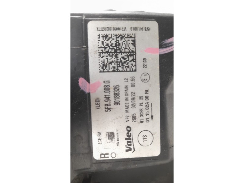 Recambio de faro derecho para seat leon sportstourer (kl8, kld) 2.0 tdi referencia OEM IAM 5FB941008G  
