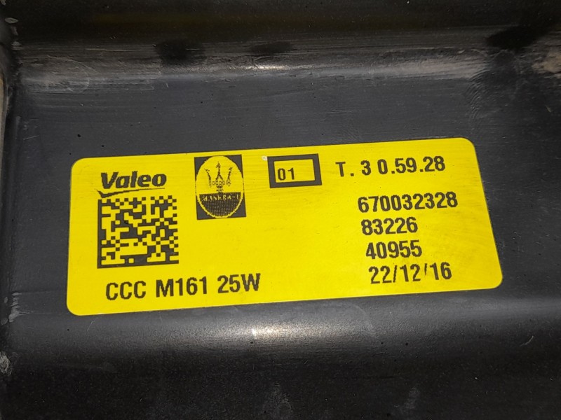 Recambio de faro izquierdo para maserati levante suv (m161) 3.0 d q4 referencia OEM IAM 670032328  