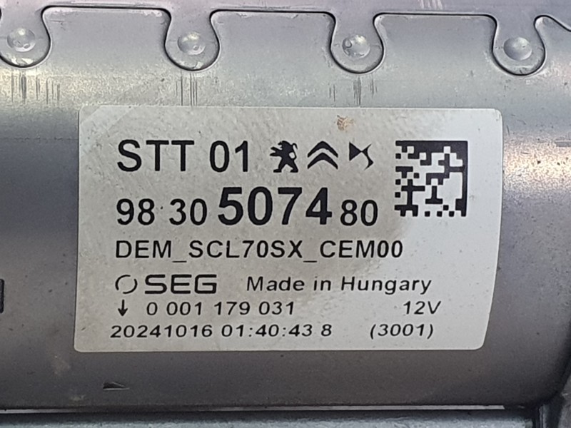 Recambio de motor arranque para citroën nuevo citroen c3 turbo 100 s&s 6v max nuevo citroen c3 turbo 100 s&s 6v max referencia O
