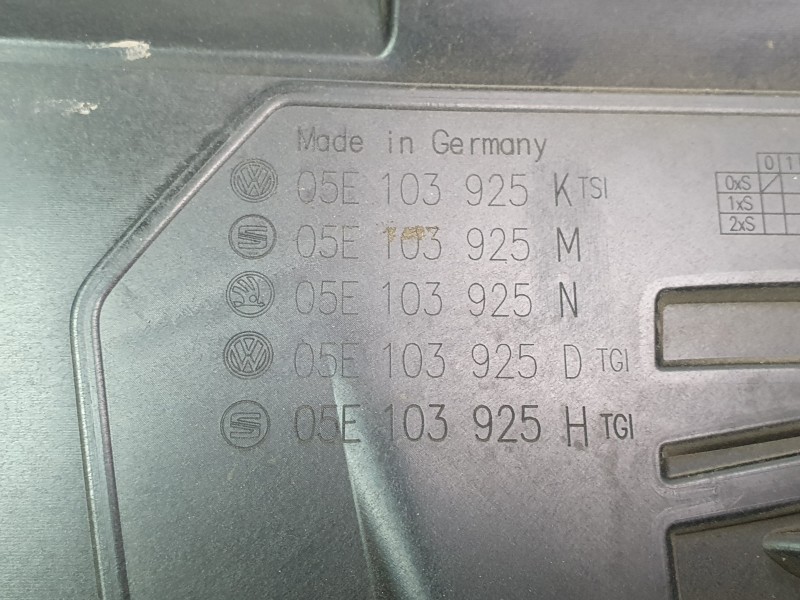 Recambio de tapa motor para seat leon (5f1) 1.5 tsi referencia OEM IAM 05E103925  