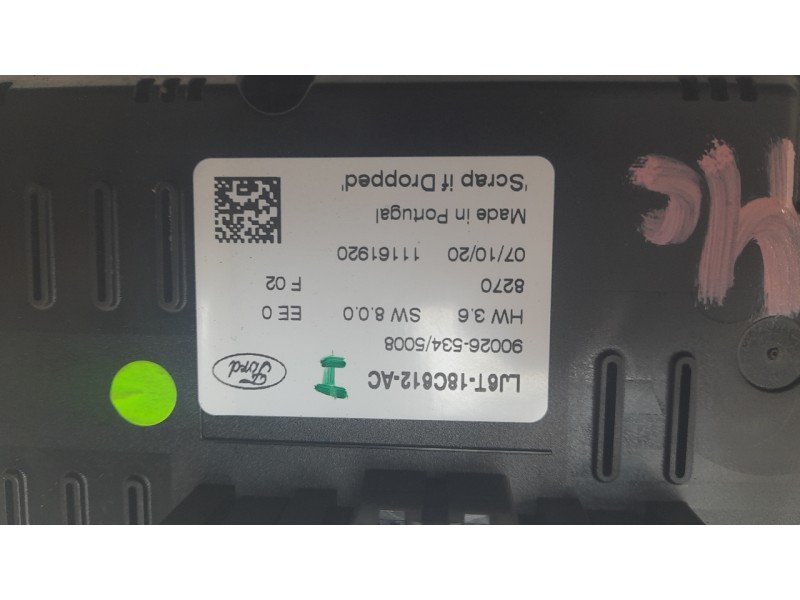 Recambio de mando climatizador para ford kuga hybrid st-line x referencia OEM IAM LJ6T18C612AC  