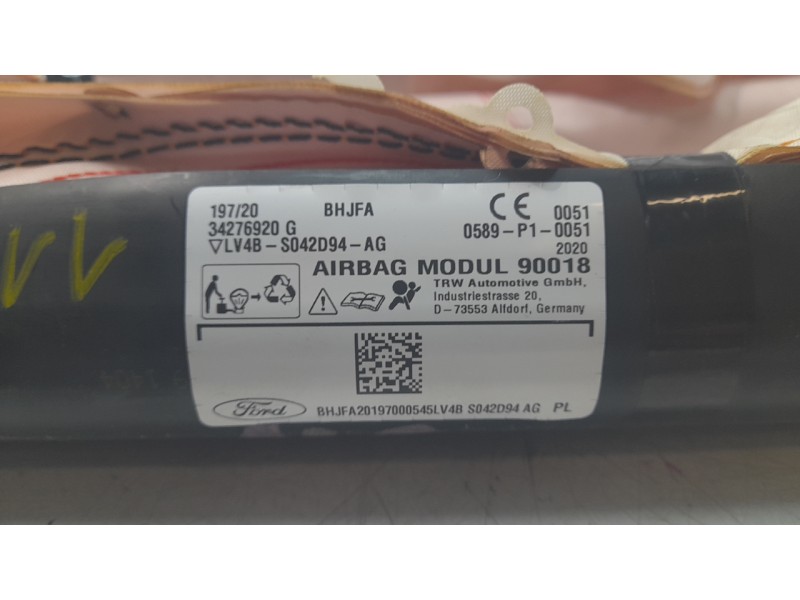 Recambio de airbag cortina delantero derecho para ford kuga hybrid st-line x referencia OEM IAM LV4BS042D94  
