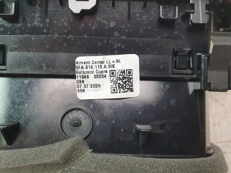 Recambio de aireador central para cupra leon (kl1, ku1, kug) 1.5 tsi referencia OEM IAM 5FA819110A  