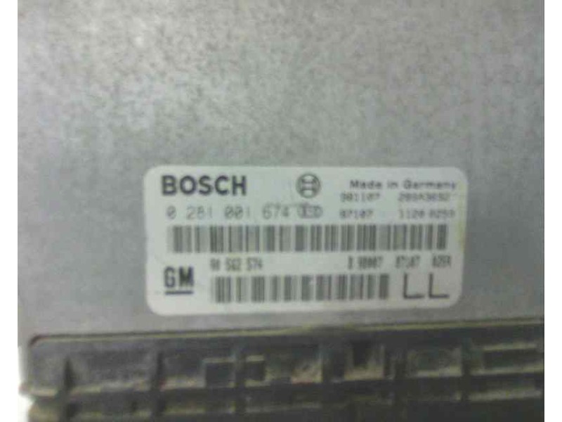 Recambio de centralita motor uce para opel astra g berlina 2.0 16v di cat (x 20 dtl / ld3) referencia OEM IAM 0281001674 9056257