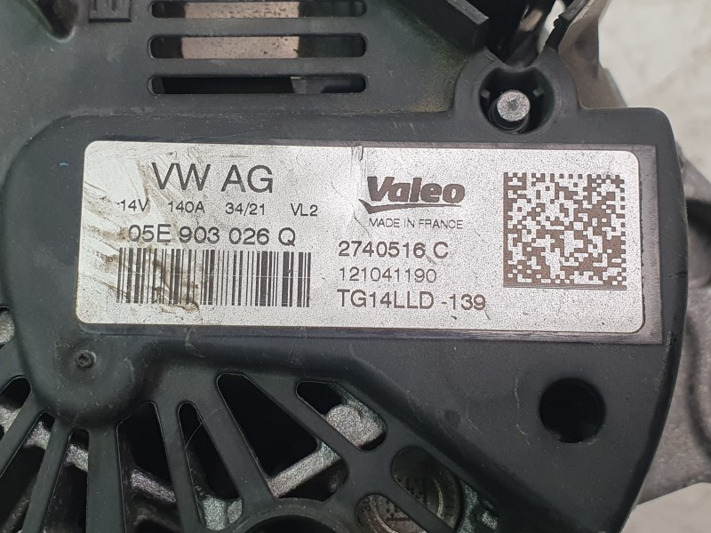 Recambio de alternador para volkswagen t-roc (a11, d11) 1.0 tsi referencia OEM IAM 05E903026Q  