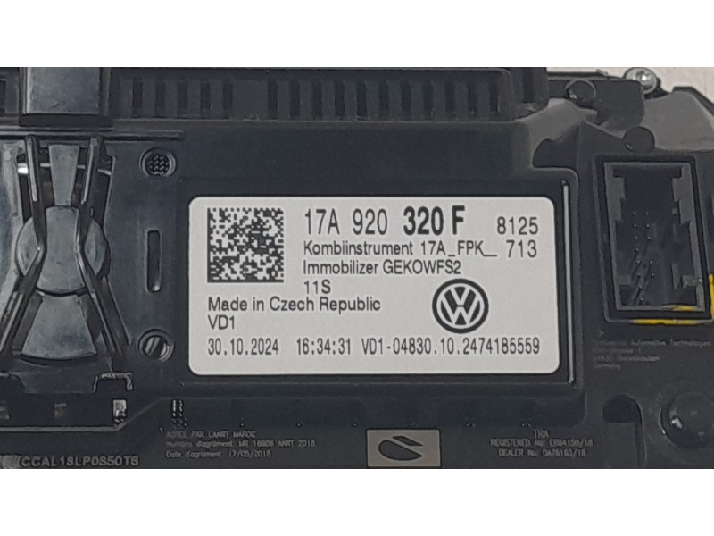 Recambio de cuadro instrumentos para volkswagen t-roc (a11, d11) 1.0 tsi referencia OEM IAM 17A920320F  