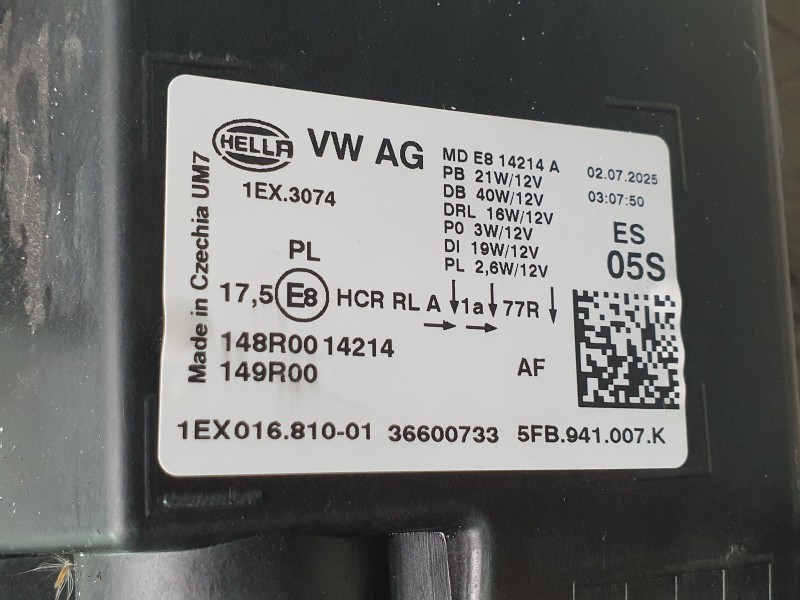 Recambio de faro izquierdo para cupra leon (kl1, ku1, kug) 1.5 tsi referencia OEM IAM 5FB941773C  