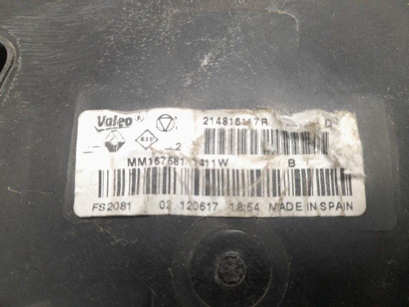 Recambio de electroventilador para renault megane iv hatchback (b9a/m/n_) 1.5 dci 110 (b9a3) referencia OEM IAM 214816167R  