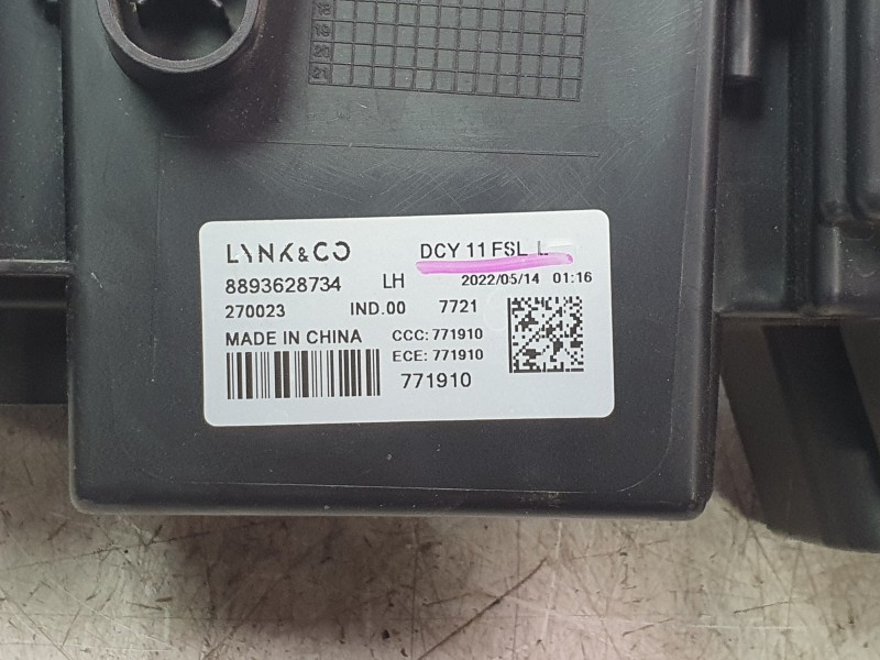 Recambio de piloto delantero izquierdo para lynk & co 01 hev referencia OEM IAM 8893628734 771910 