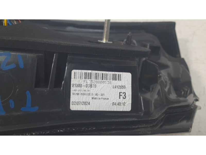 Recambio de piloto trasero derecho interior para toyota yaris cross (mxp_) 1.5 hybrid (mxpj10) referencia OEM IAM 815800DB70  