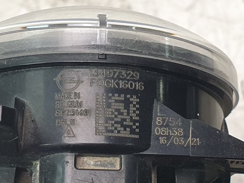 Recambio de faro antiniebla izquierdo para opel corsa f (p2jo) 1.2 (68) referencia OEM IAM 13497329  