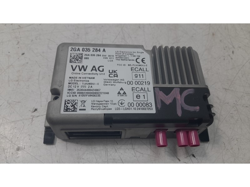 Recambio de modulo electronico para volkswagen t-roc (a11, d11) 1.0 tsi referencia OEM IAM 2GA035284A  