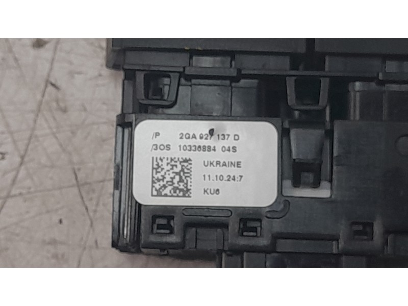 Recambio de interruptor para volkswagen t-roc (a11, d11) 1.0 tsi referencia OEM IAM 2GA927137D  