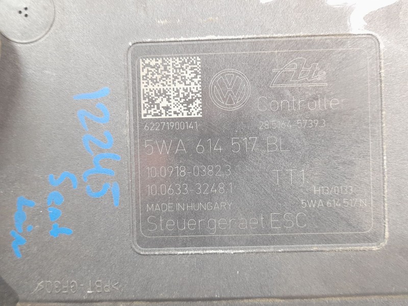 Recambio de abs para seat leon sportstourer (kl8, kld) 2.0 tdi referencia OEM IAM 5WA614517BL  