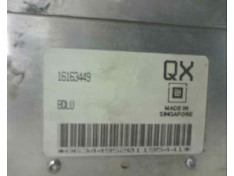 Recambio de centralita motor uce para opel corsa b 1.4 cat (2h6) referencia OEM IAM 16163449 BDLU QX