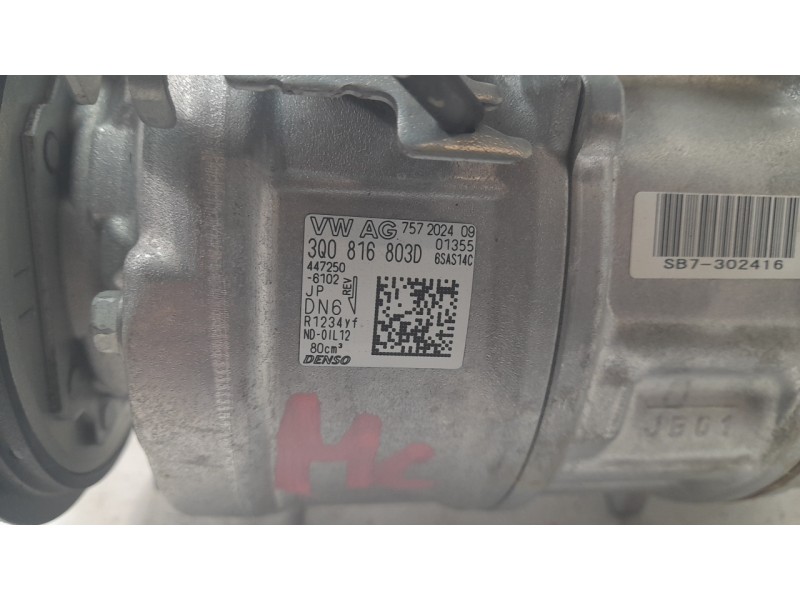 Recambio de compresor aire acondicionado para volkswagen t-roc (a11, d11) 1.0 tsi referencia OEM IAM 3Q0816803D  CAF260137VW/320