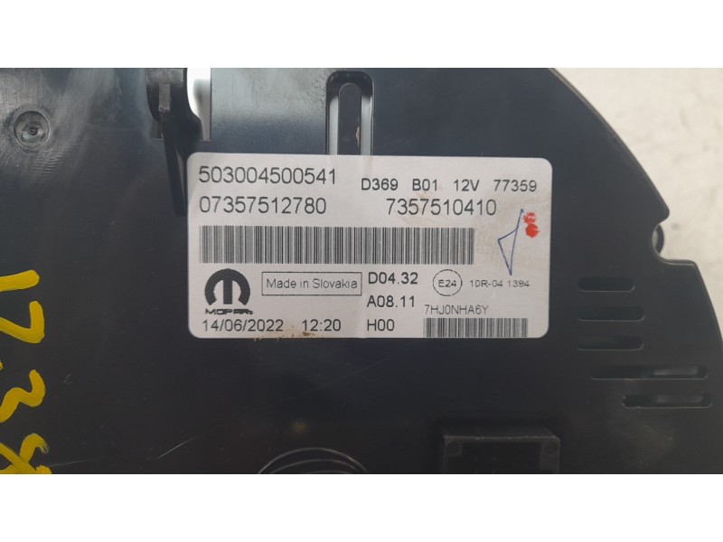 Recambio de cuadro instrumentos para fiat 500 c (312_) 1.0 mild hybrid (312.ayd1b) referencia OEM IAM 0000735751278  