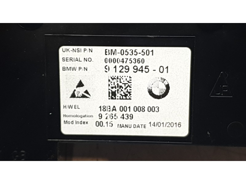 Recambio de cuadro instrumentos para mini clubman (f54) cooper referencia OEM IAM 62105A5C5F6 9129945 