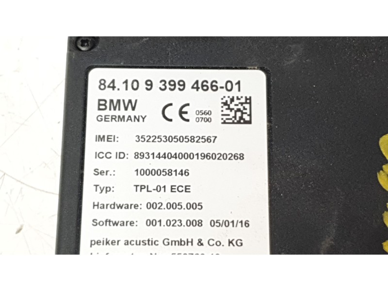 Recambio de modulo electronico para mini clubman (f54) cooper referencia OEM IAM 84109399466  