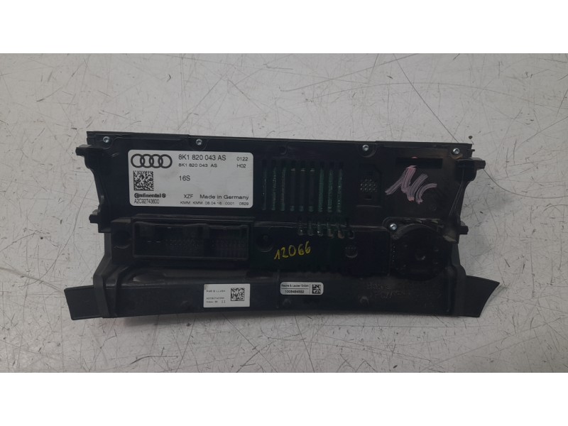 Recambio de mando climatizador para audi q5 (8rb) 2.0 tdi quattro referencia OEM IAM 8K1820043AS  