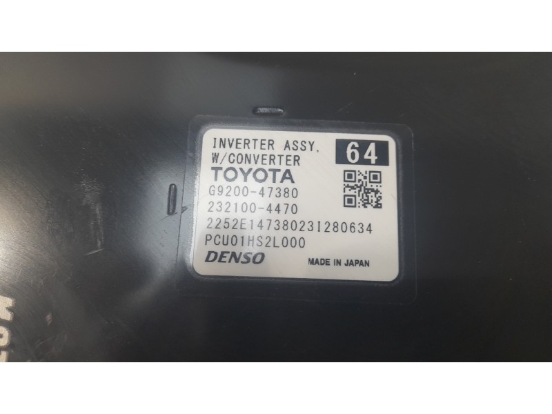 Recambio de inversor para toyota c-hr (_x1_) 2.0 hybrid (maxh10) referencia OEM IAM G920047380  