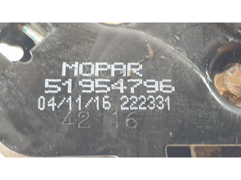 Recambio de cerradura capo para jeep renegade suv (bu, b1, bv) 1.6 referencia OEM IAM 51954796  