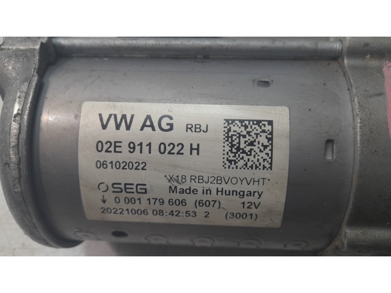 Recambio de motor arranque para cupra formentor 1.5 tsi referencia OEM IAM 02E911022H  ARF240151HQ