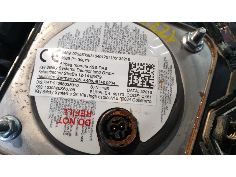 Recambio de kit airbag para jeep renegade suv (bu, b1, bv) 1.6 referencia OEM IAM 07356156860  