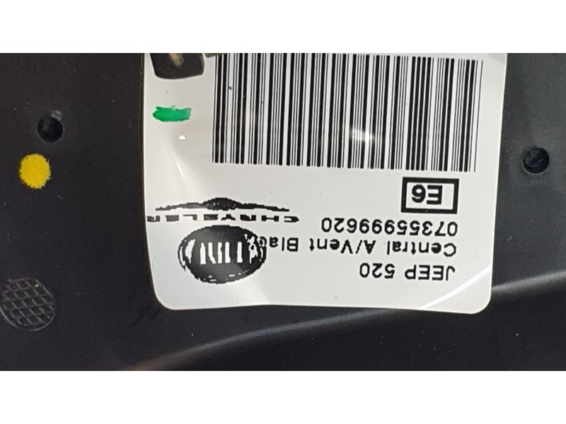 Recambio de aireador central para jeep renegade suv (bu, b1, bv) 1.6 referencia OEM IAM 07355999620  