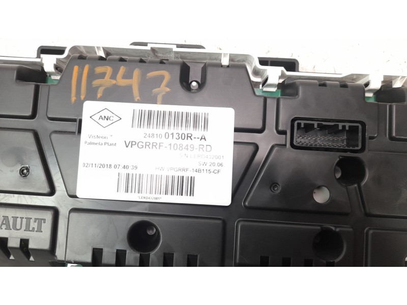 Recambio de cuadro instrumentos para renault captur limited referencia OEM IAM 248100130R  