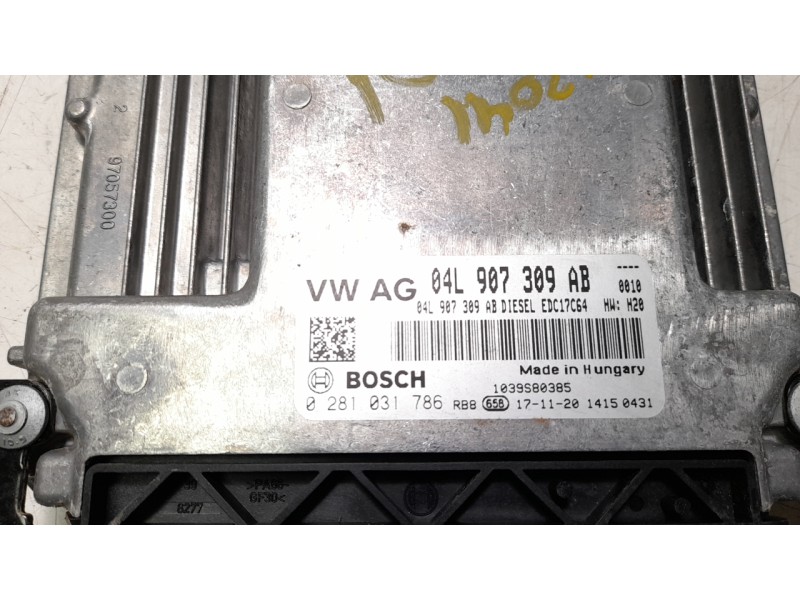 Recambio de centralita motor uce para audi q3 (8ug) attraction quattro referencia OEM IAM 04L907309AB  