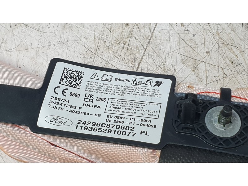 Recambio de airbag cortina delantero derecho para ford focus iv (hn) 1.0 ecoboost referencia OEM IAM 2474204  