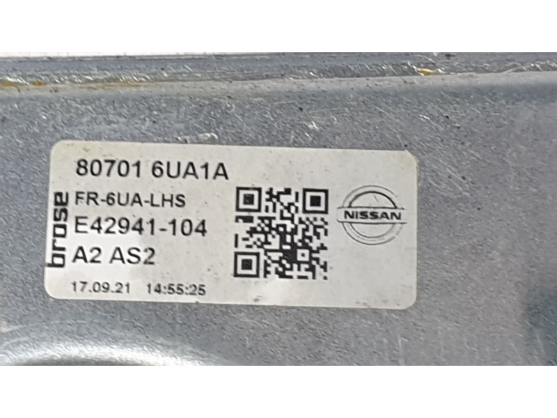 Recambio de elevalunas delantero izquierdo para nissan qashqai iii (j12) 1.3 dig-t referencia OEM IAM 807016UA1C  
