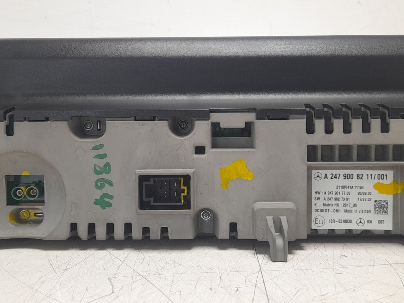 Recambio de pantalla multifuncion para mercedes-benz b-klasse (bm 247) b 200 d referencia OEM IAM A2479008211 A2479017703 A24790
