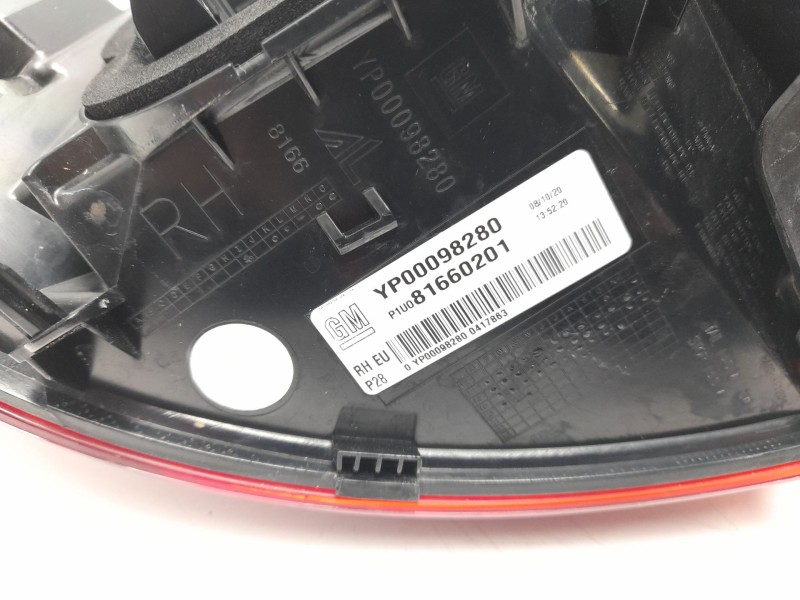 Recambio de piloto trasero derecho para opel grandland / grandland x (a18, p1uo) 1.2 (75) referencia OEM IAM YP00098280  104LLM8